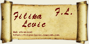Filipa Lević vizit kartica